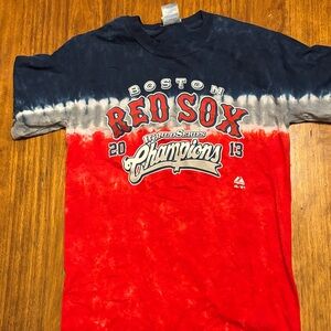 Majestic Boston Red Sox Champions Tie-Dye Tee - mens small